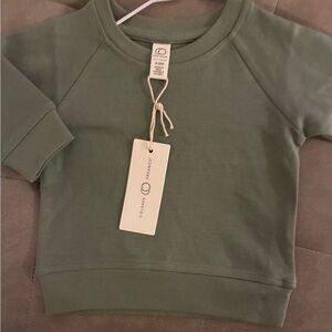 NWT Colored Organics Portland lightweight pullover thyme organic cotton 3-6m*OBO